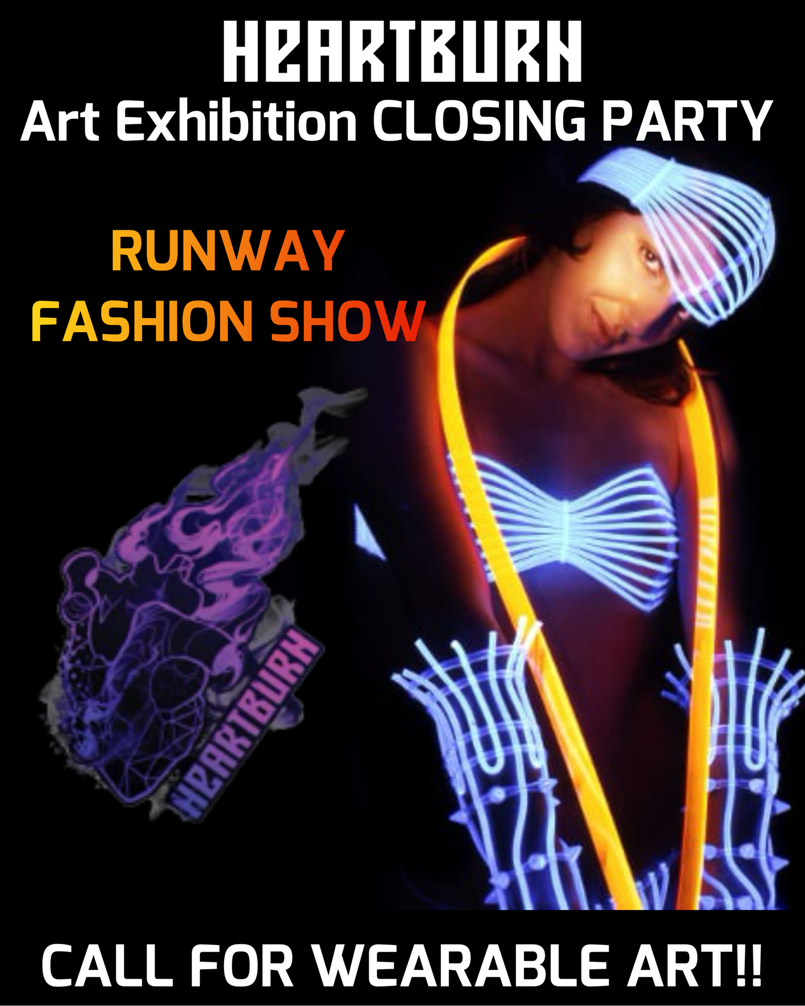 HeARTburn Art Exhibition Fashion Show: Call for wearable art!!